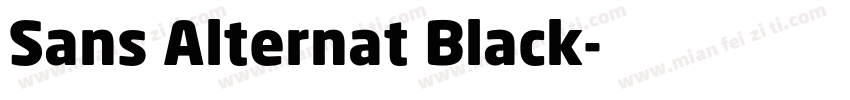 Sans Alternat Black字体转换